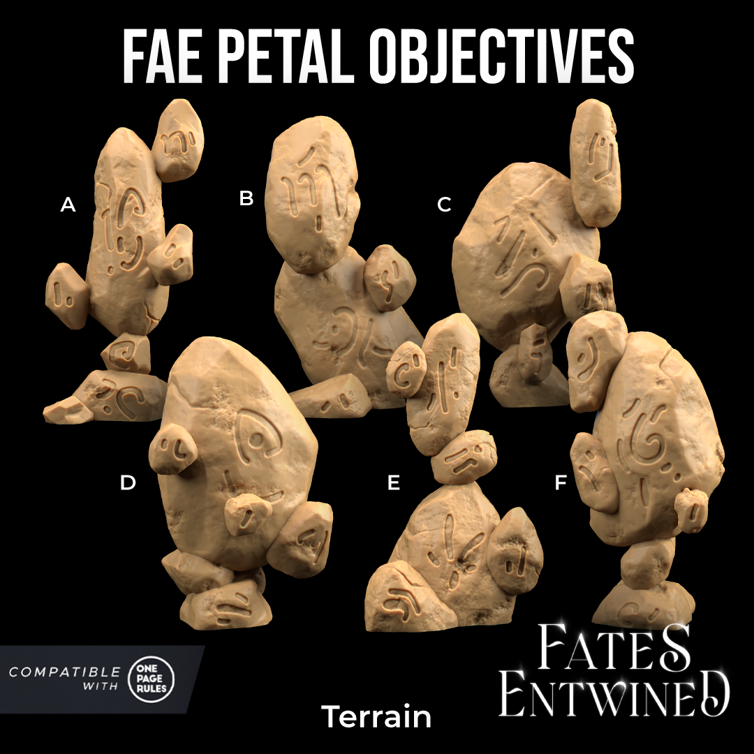 Fae Petal Court Objectives | PRESUPPORTED | Fates Entwined